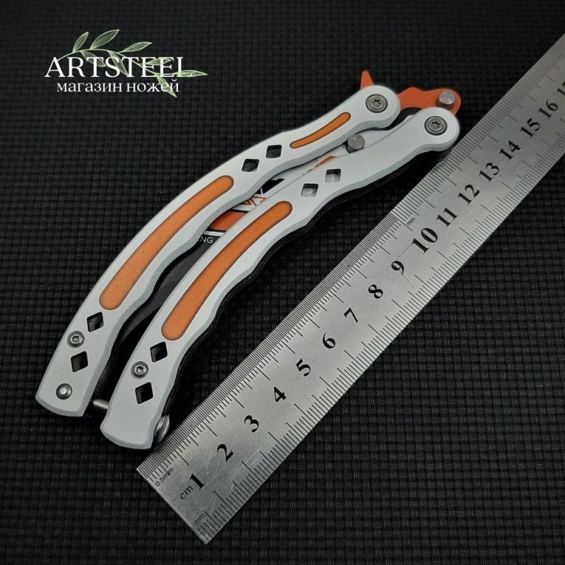 Нож бабочка тренировочный CS GO Balisong в интернет-магазине art-steel.ru, фото