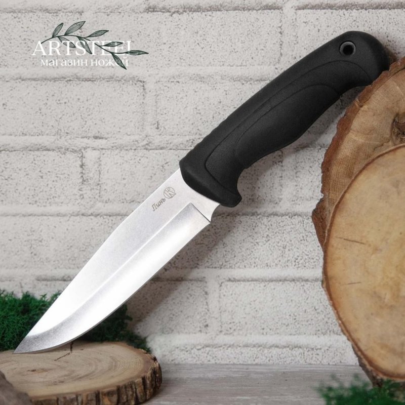 Туристический нож Линь, сталь AUS8, рукоять эластрон в интернет-магазине art-steel.ru, фото