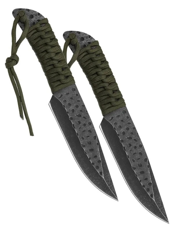 Набор 2 универсальных ножей Мастер Клинок, сталь 420, рукоять паракорд в интернет-магазине art-steel.ru, фото