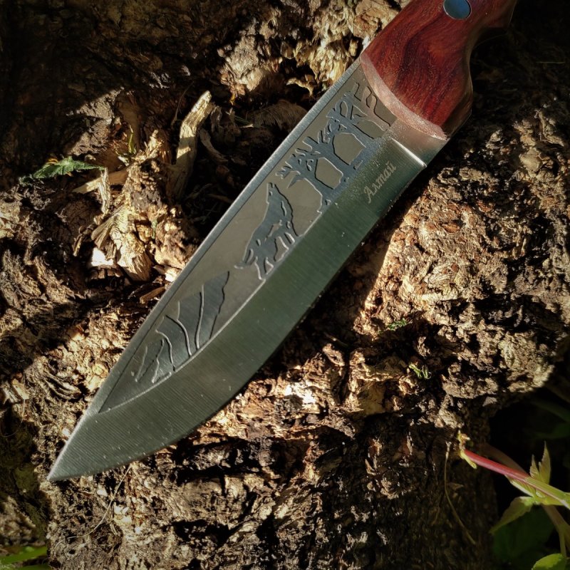 Охотничий нож Алтай, сталь 65Х13, рукоять дерево в интернет-магазине art-steel.ru, фото
