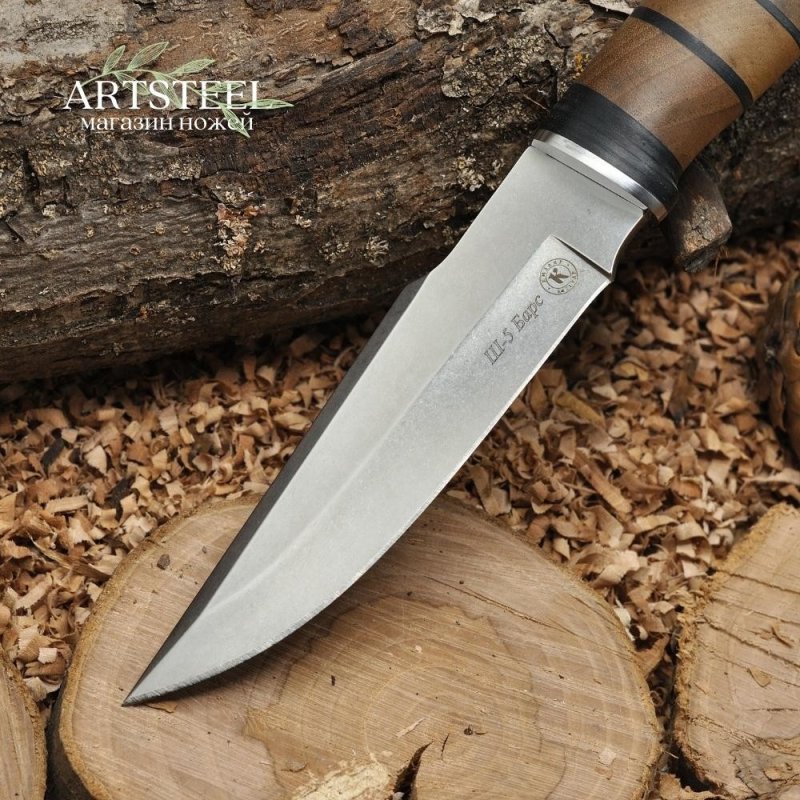 Нож Ш-5 барс сталь AUS-8, наборная рукоять в интернет-магазине art-steel.ru, фото