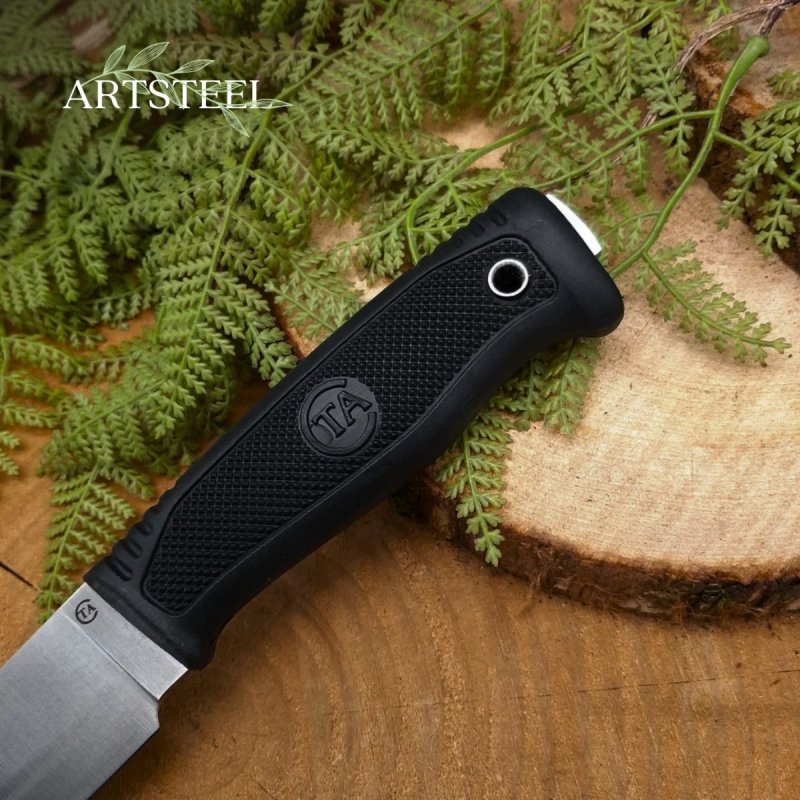 Нож Пласт-2Т из стали D2, рукоять резина в интернет-магазине art-steel.ru, фото