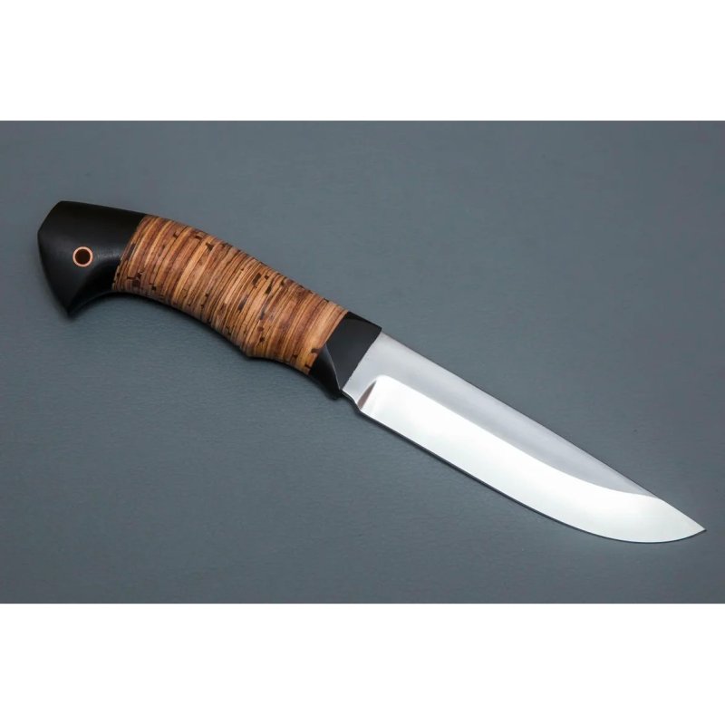 Нож Ястреб из стали Х12МФ, рукоять береста, граб в интернет-магазине art-steel.ru, фото