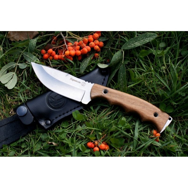 Охотничий нож Караколь, сталь AUS8, рукоять дерево в интернет-магазине art-steel.ru, фото