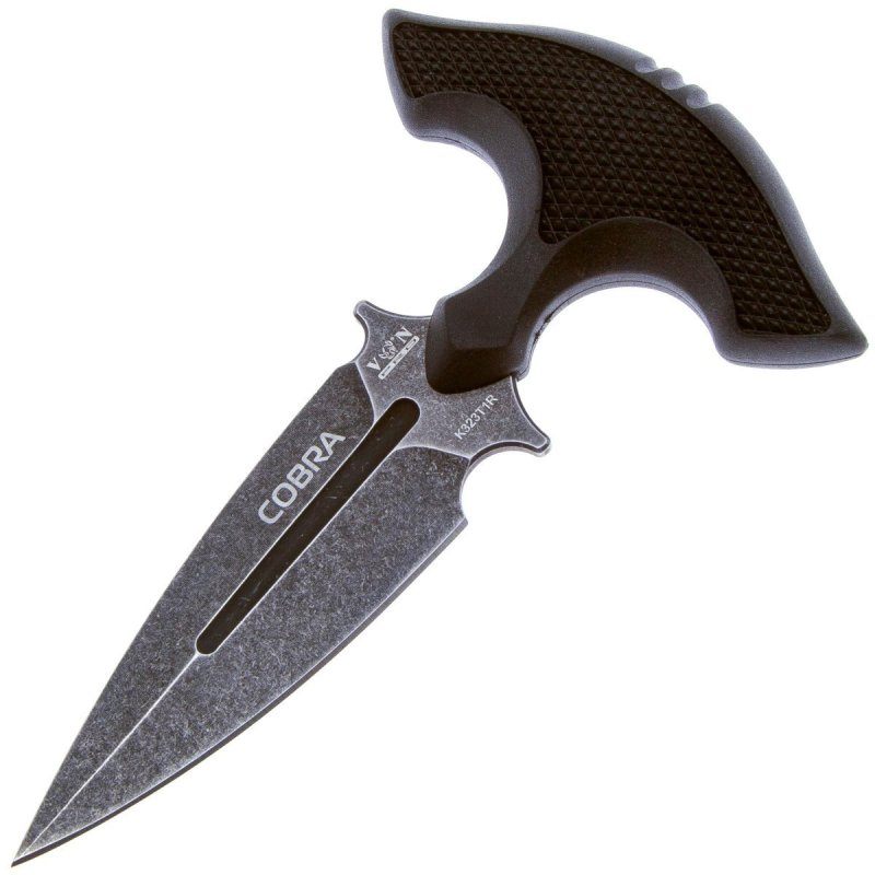 Тычковый нож COBRA, сталь AUS8, рукоять резина в интернет-магазине art-steel.ru, фото