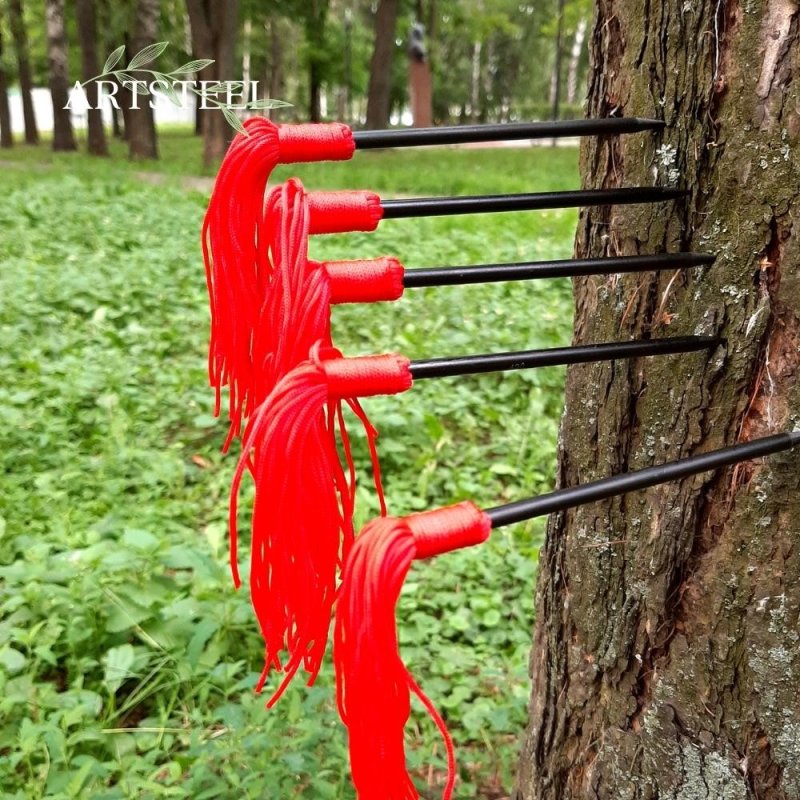 Колышки метательные  (в наборе 5 шт.), сталь 420, рукоять сталь в интернет-магазине art-steel.ru, фото