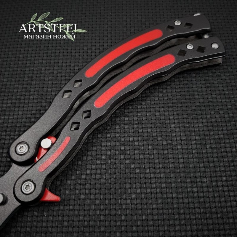 Нож бабочка тренировочный CS GO Balisong в интернет-магазине art-steel.ru, фото