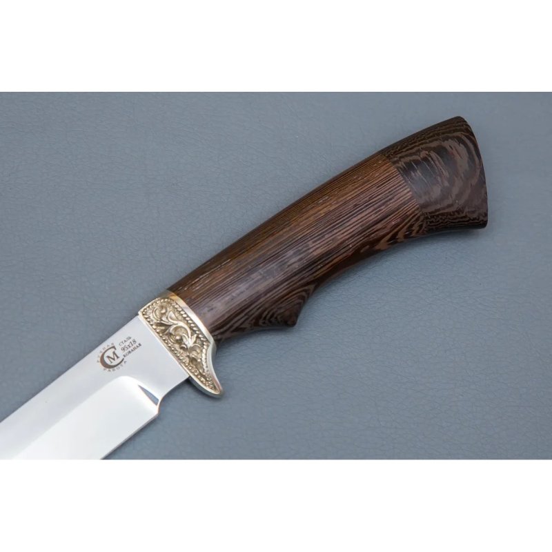 Нож Мангуст из стали 95х18, рукоять венге, литьё мельхиор в интернет-магазине art-steel.ru, фото