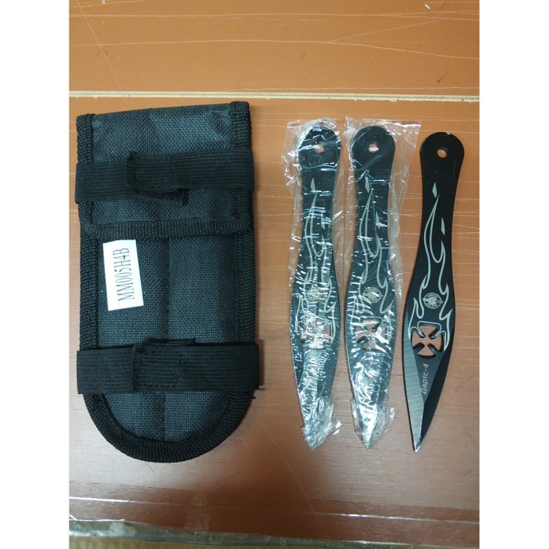 Метательный нож Дартс-4 (набор 4 шт.), сталь 420, рукоять металл в интернет-магазине art-steel.ru, фото