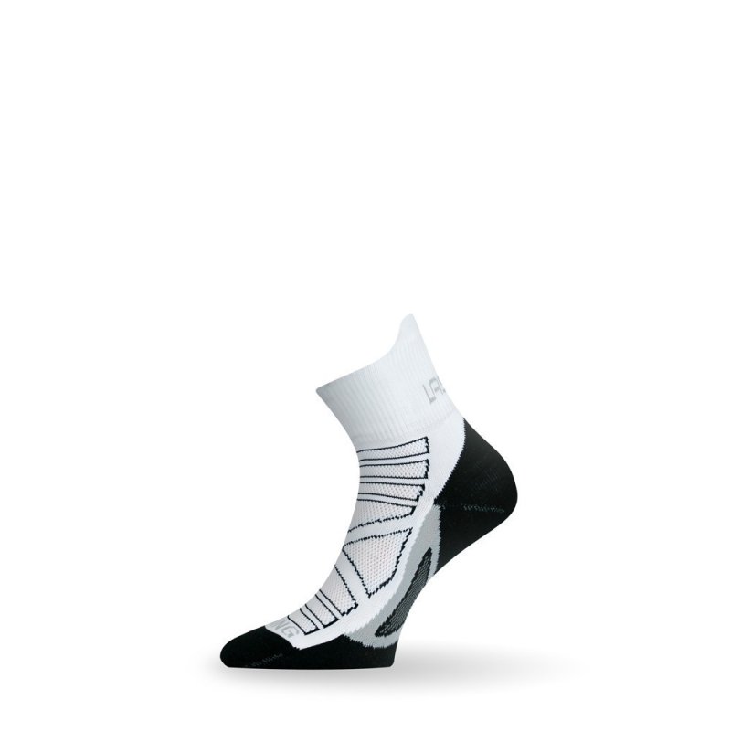 Носки Lasting RPC 098, microfiber+polypropylene, белый с черной подошвой и серой полоской, размер L (RPC098-L) в интернет-магазине art-steel.ru, фото