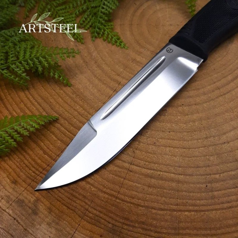 Нож Русич из стали D2, рукоять резина в интернет-магазине art-steel.ru, фото