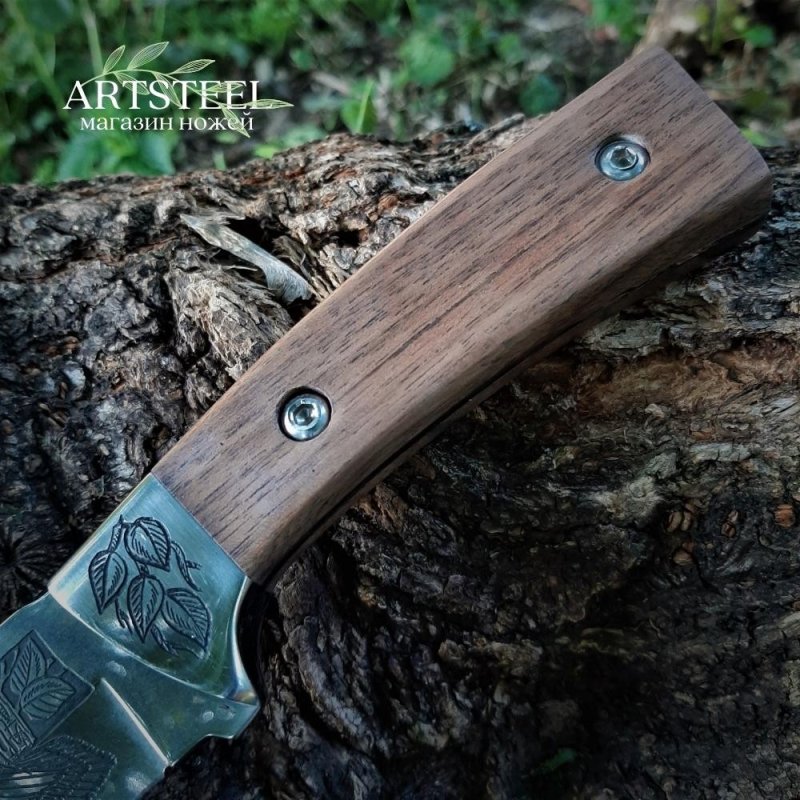 Нож Ф-1 художественно-оформленный в интернет-магазине art-steel.ru, фото