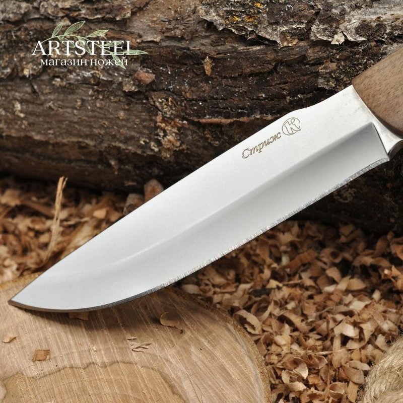 Охотничий нож Стриж, сталь AUS8, рукоять дерево в интернет-магазине art-steel.ru, фото