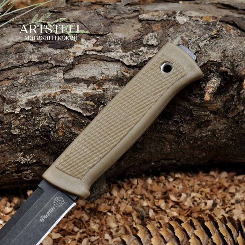 Туристический нож Филин, сталь AUS8, рукоять эластрон в интернет-магазине art-steel.ru, фото