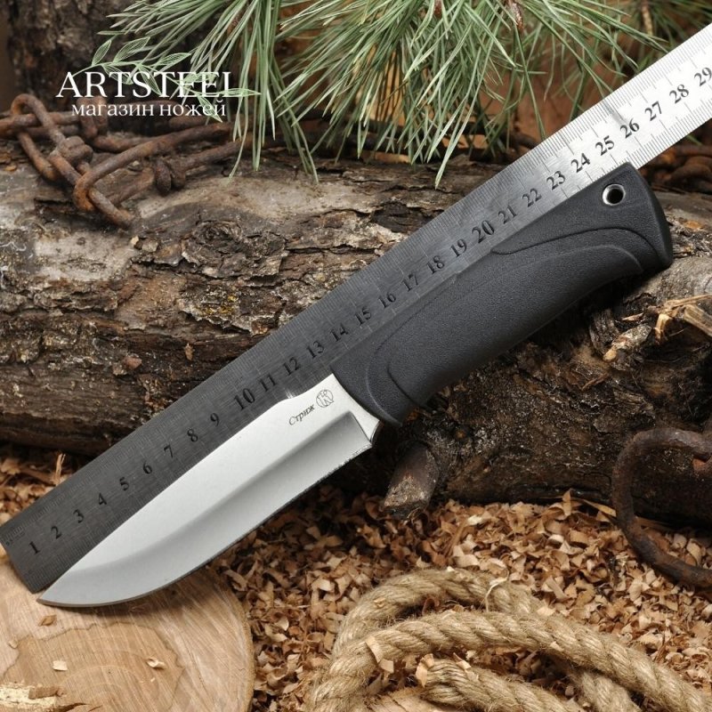 Охотничий нож Стриж, сталь AUS8, рукоять эластрон в интернет-магазине art-steel.ru, фото