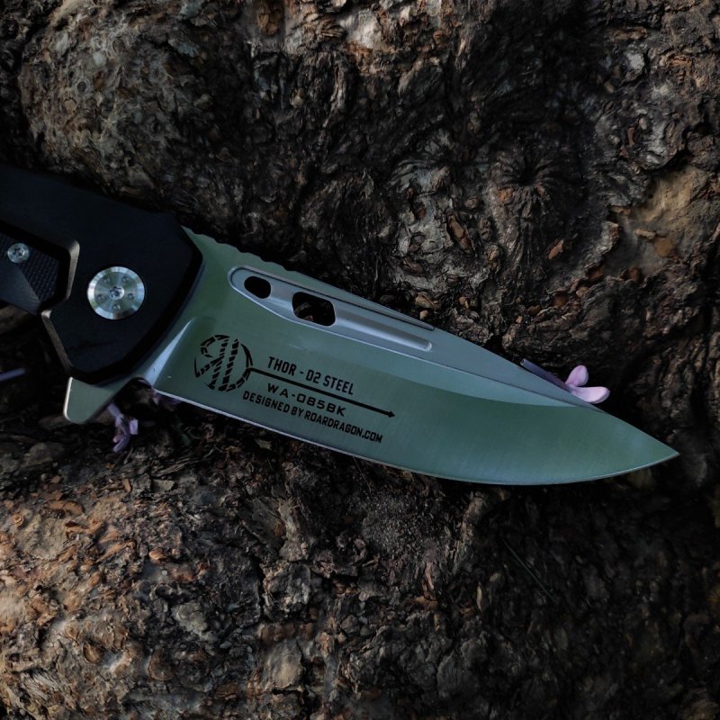 Складной нож Тор, сталь D2, рукоять G10 в интернет-магазине art-steel.ru, фото