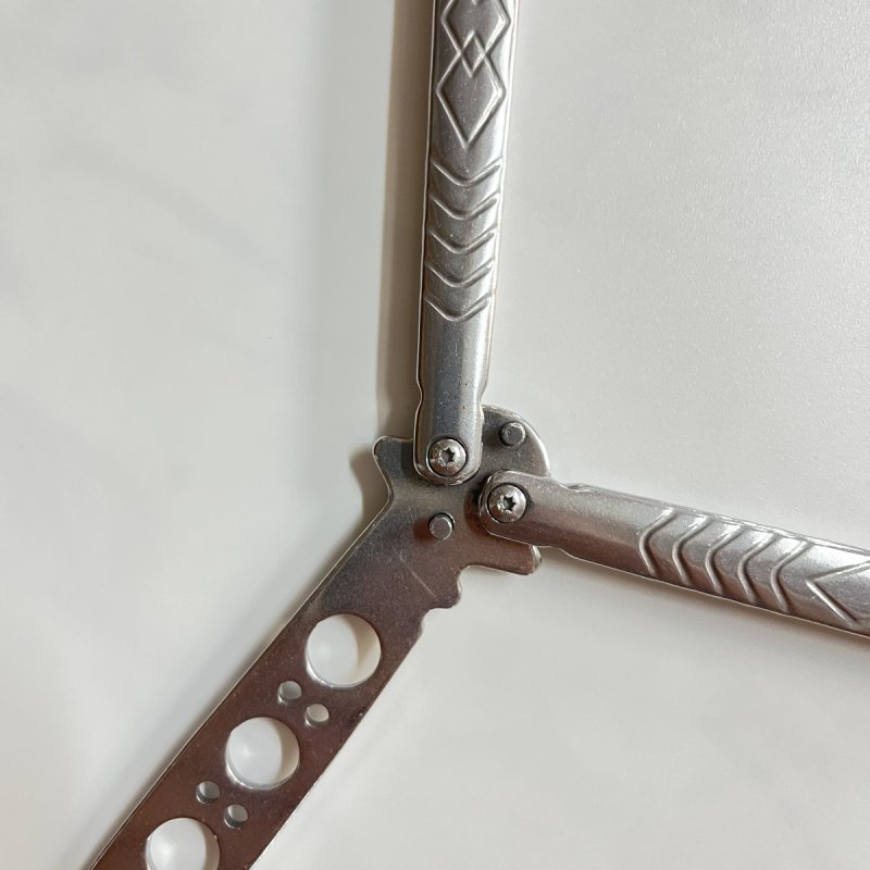 Нож бабочка тренировочный Серый Ромб в интернет-магазине art-steel.ru, фото