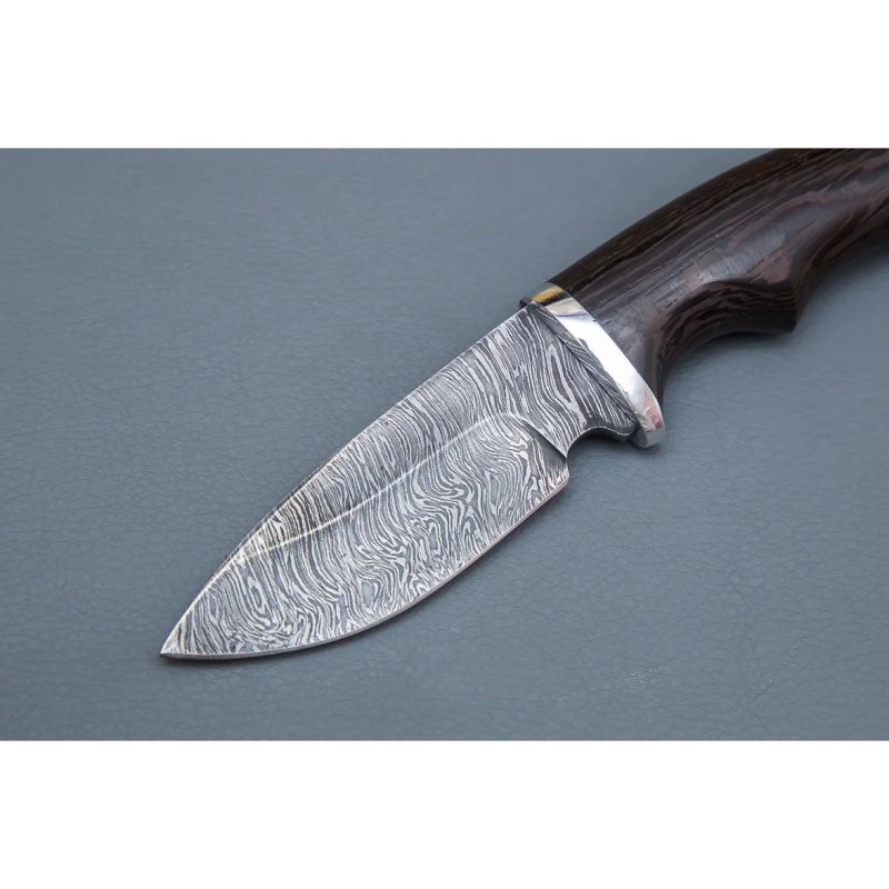 Нож Крот из дамасской стали, рукоять венге, литье дюраль в интернет-магазине art-steel.ru, фото