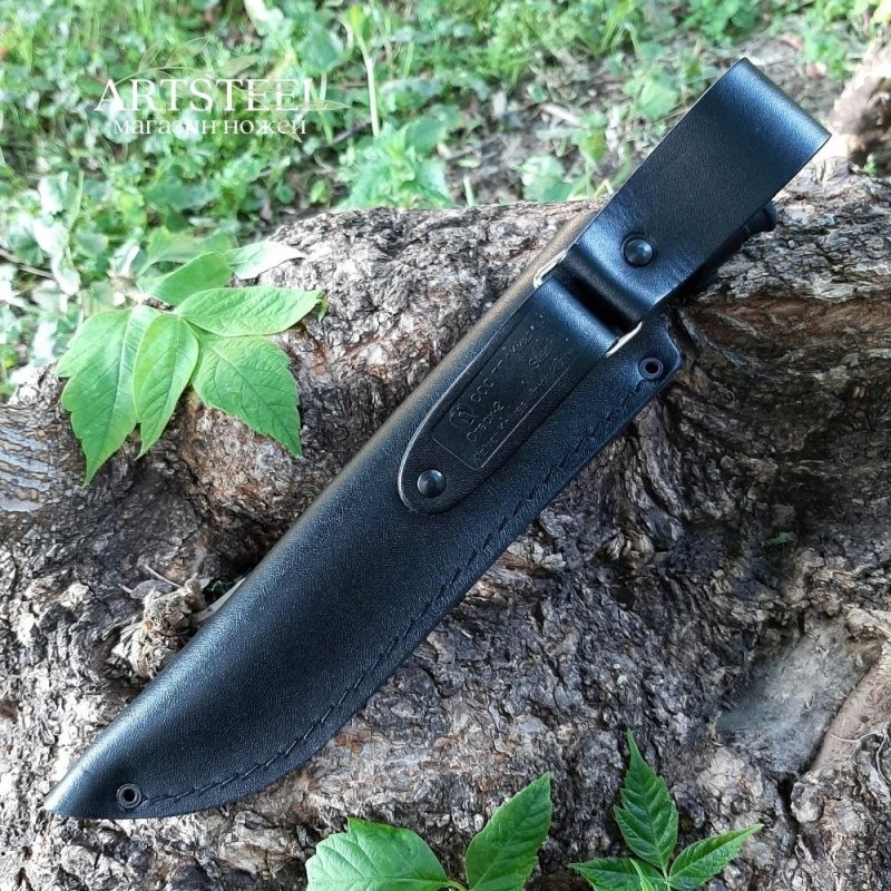 Нож Стерх-2 стоунвош черный в интернет-магазине art-steel.ru, фото