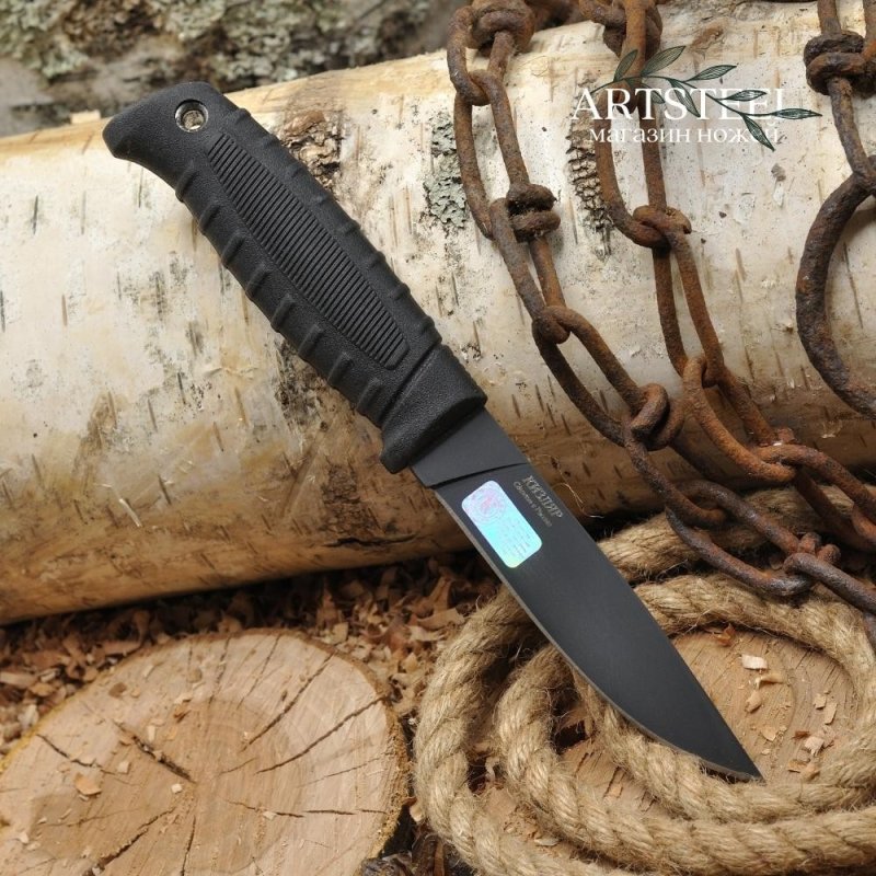 Туристический нож Финский, сталь AUS8, рукоять эластрон в интернет-магазине art-steel.ru, фото