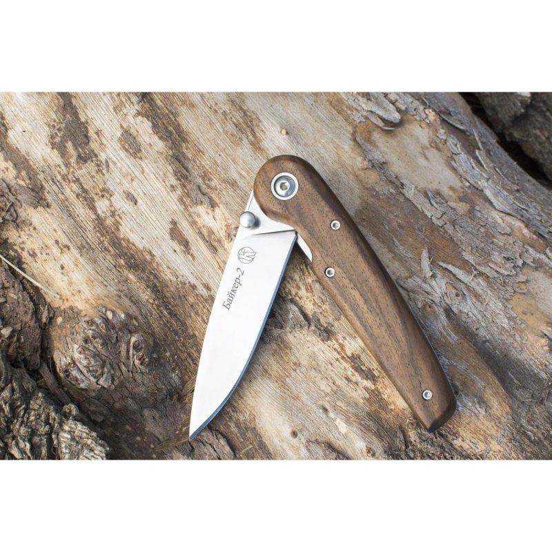 Складной нож Байкер-2, сталь AUS8, рукоять дерево в интернет-магазине art-steel.ru, фото