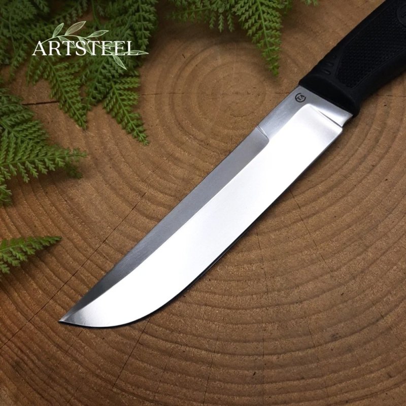 Нож Зевс из стали D2, рукоять резина в интернет-магазине art-steel.ru, фото