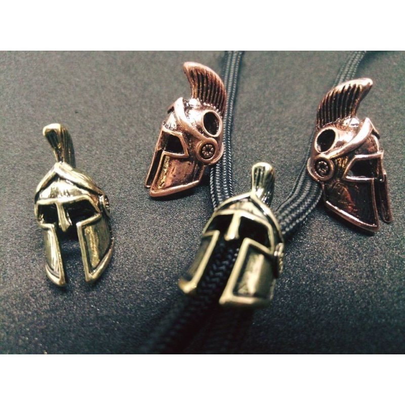 Бусина для темляка "Шлем спартанца" (набор 3 шт.) в интернет-магазине art-steel.ru, фото