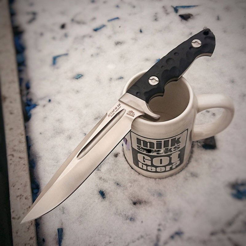 Охотничий нож Ягуар-М, сталь D2, рукоять G10 в интернет-магазине art-steel.ru, фото