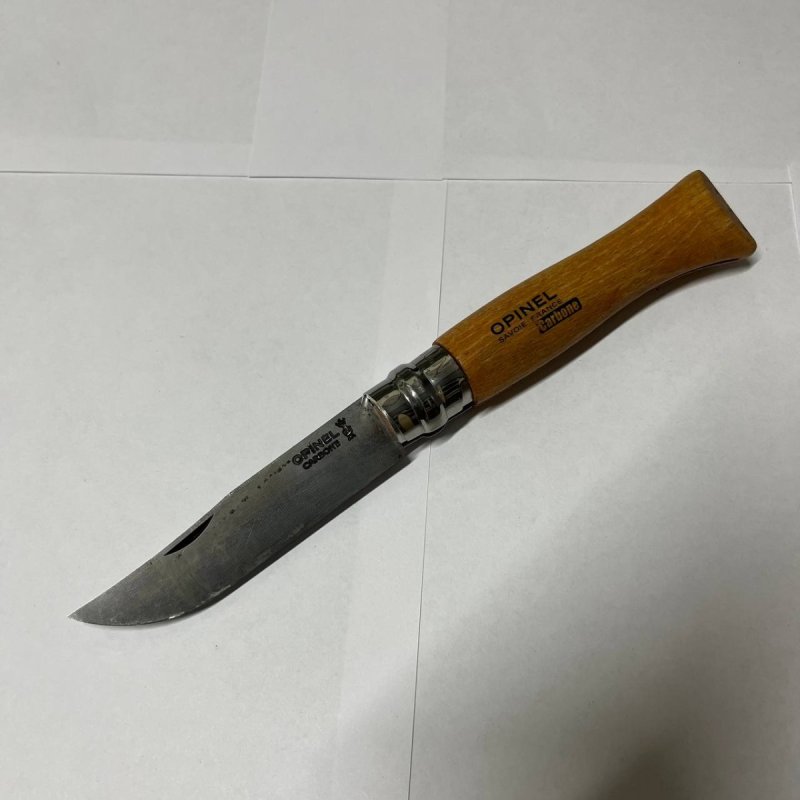 Складной нож Opinel №9, углеродистая сталь, рукоять из дерева бука в интернет-магазине art-steel.ru, фото