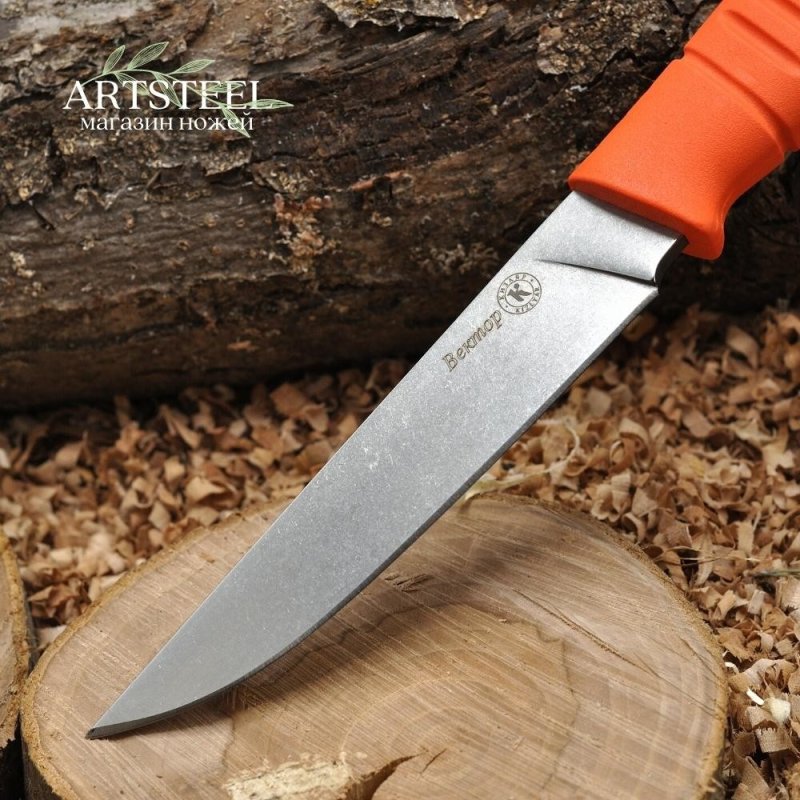 Охотничий нож Вектор, сталь AUS8, рукоять эластрон в интернет-магазине art-steel.ru, фото