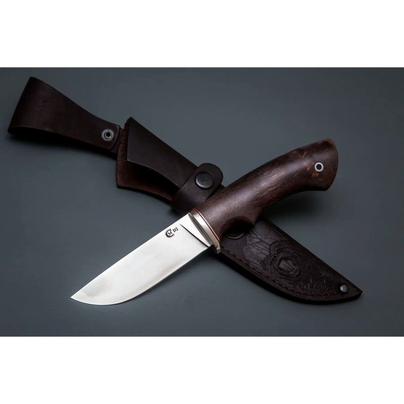 Нож Егерь из стали D2, рукоять карельская береза в интернет-магазине art-steel.ru, фото