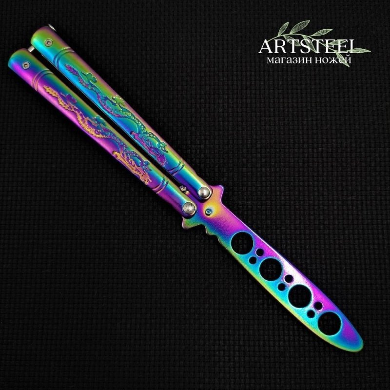 Нож бабочка тренировочный Дракон в интернет-магазине art-steel.ru, фото