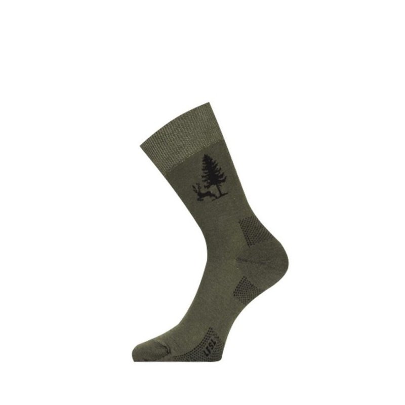 Носки Lasting LFSL 620, cotton+polyamide, зеленый с рисунком, размер S (LFSL620-S) в интернет-магазине art-steel.ru, фото