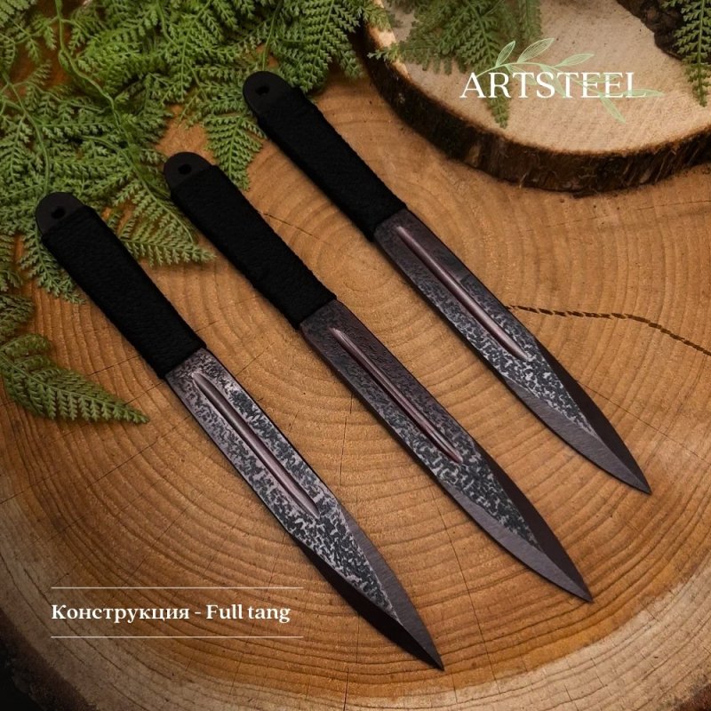 Нож Аст-3 из стали 30ХГСА, рукоять сталь, нейлон в интернет-магазине art-steel.ru, фото