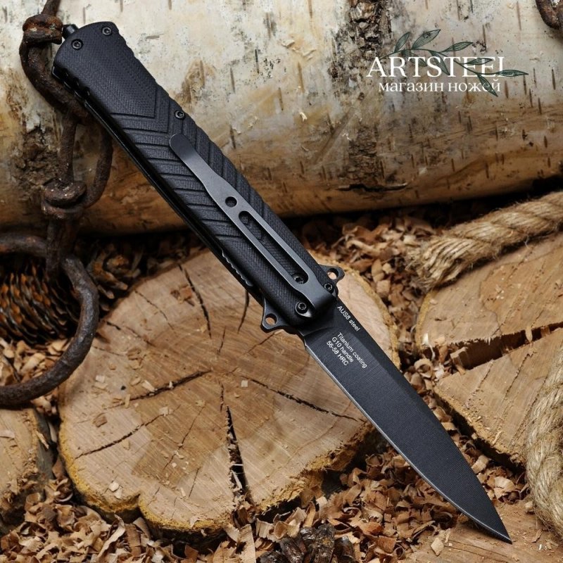 Складной нож Moment, сталь AUS8, рукоять G10 в интернет-магазине art-steel.ru, фото
