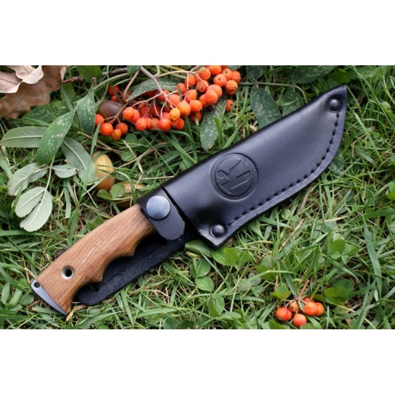 Охотничий нож Караколь, сталь AUS8, рукоять дерево в интернет-магазине art-steel.ru, фото