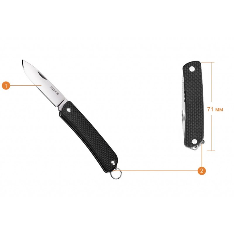 Складной нож Ruike, сталь Sandvik 12C27, рукоять G10 в интернет-магазине art-steel.ru, фото