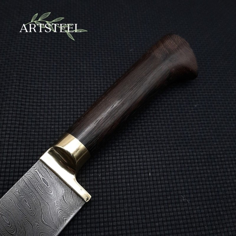 Нож Узбекский из стали дамасской стали, рукоять венге в интернет-магазине art-steel.ru, фото