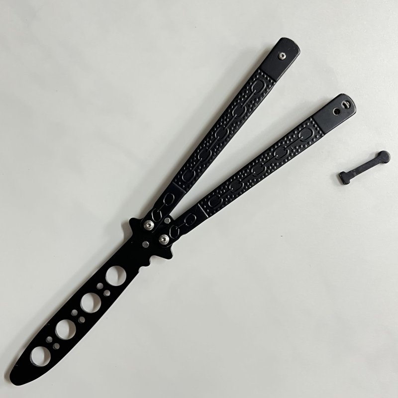 Нож бабочка тренировочный Черная цепь в интернет-магазине art-steel.ru, фото