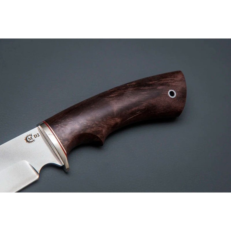Нож Лорд из стали D2, рукоять ореховый кап в интернет-магазине art-steel.ru, фото