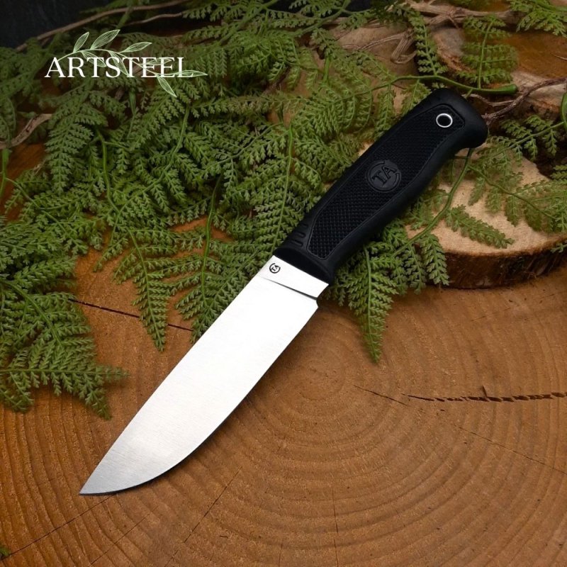 Нож Пласт-1Т из стали D2, рукоять резина в интернет-магазине art-steel.ru, фото