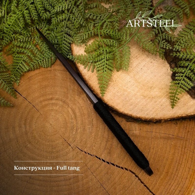 Нож Тайга из стали 30ХГСА, рукоять сталь, нейлон в интернет-магазине art-steel.ru, фото