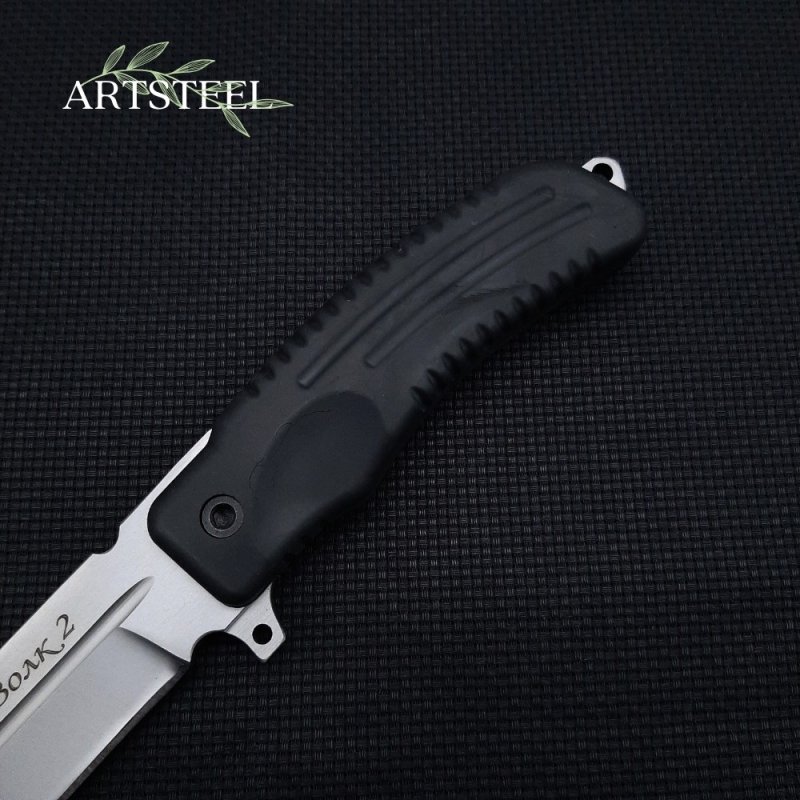 Нож Волк, сталь 65Х13, рукоять эластрон в интернет-магазине art-steel.ru, фото