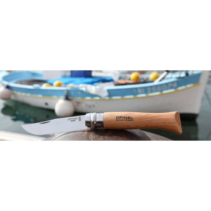Нож Opinel №7, нержавеющая сталь, рукоять из бука, блистер в интернет-магазине art-steel.ru, фото