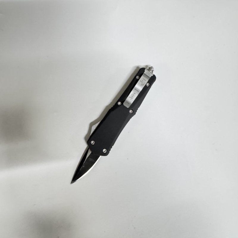 Автоматический складной нож Тирекс (фронтальный) с серрейтором, сталь 40х13, рукоять алюминий (уценка) в интернет-магазине art-steel.ru, фото