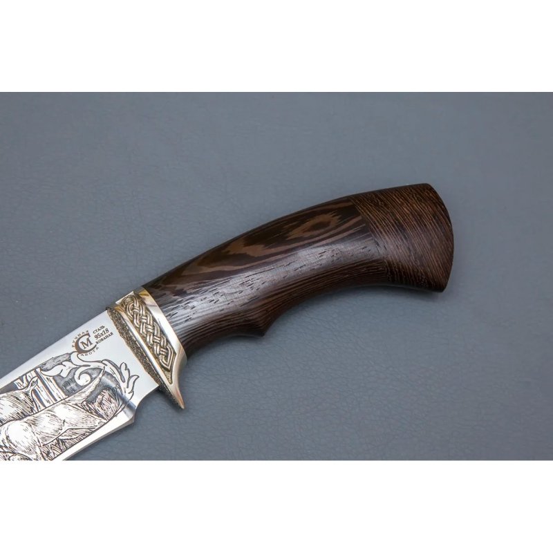 Нож Скиф из стали 95х18, рукоять венге, литьё мельхиор в интернет-магазине art-steel.ru, фото