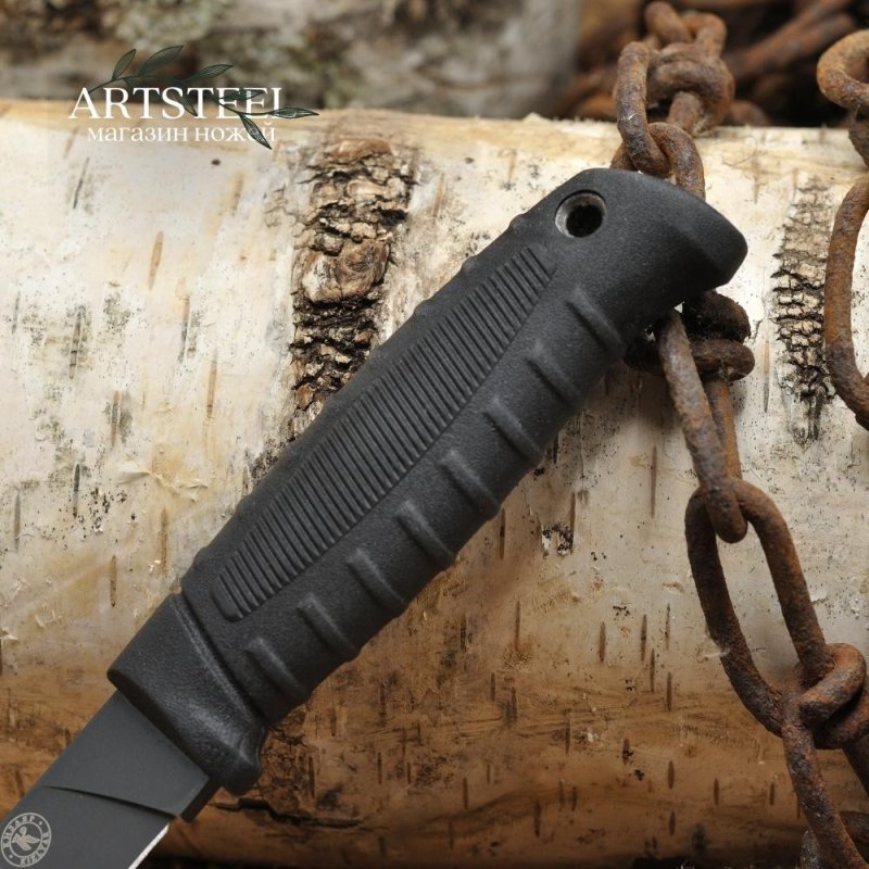 Туристический нож Финский, сталь AUS8, рукоять эластрон в интернет-магазине art-steel.ru, фото