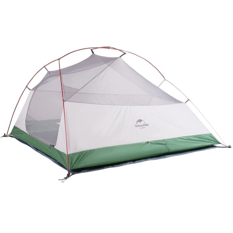 Палатка Naturehike Cloud Up 3 210T NH18T030-T трехместная с ковриком, зеленый, 6927595730621 в интернет-магазине art-steel.ru, фото