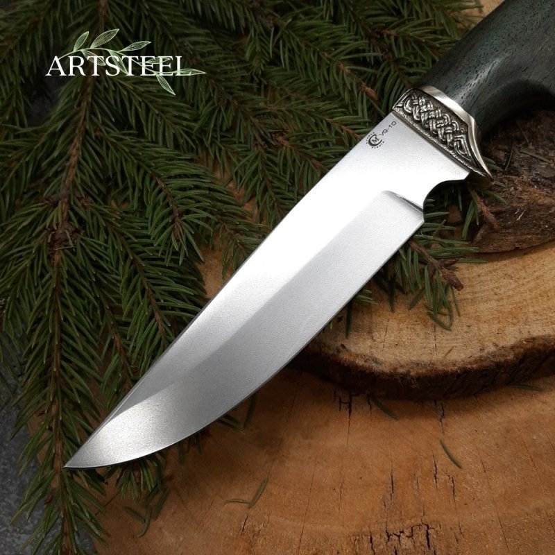 Нож Легионер из стали VG-10, рукоять ореховый кап в интернет-магазине art-steel.ru, фото