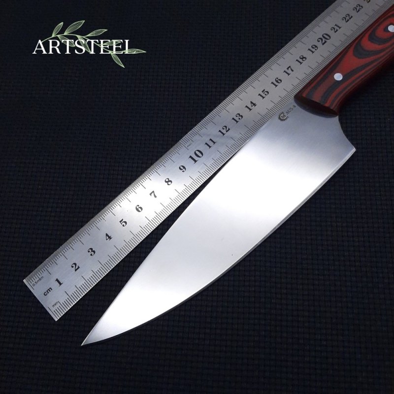 Кухонный нож Хлебный 3 из стали AUS8, рукоять G10 в интернет-магазине art-steel.ru, фото